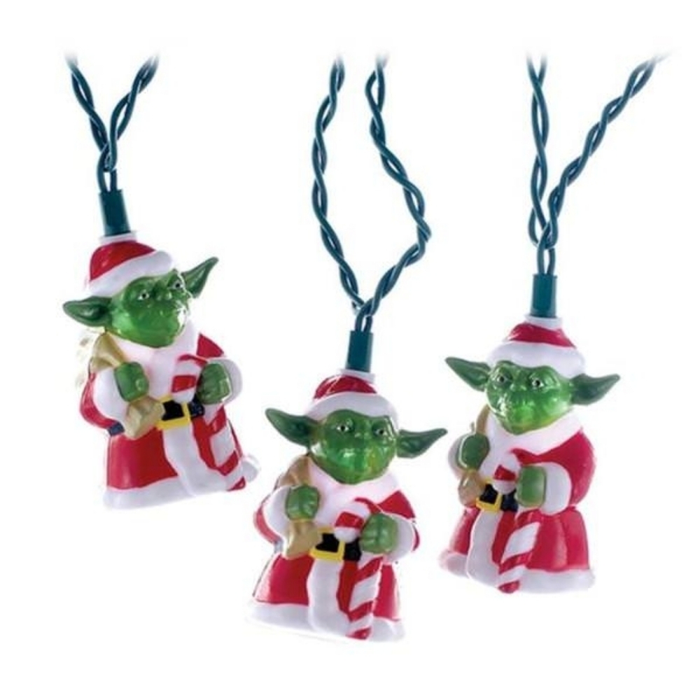 NWT: Kurt Adler String of 10 Star Wars Santa Yoda Lights 🎅🏻 🎄